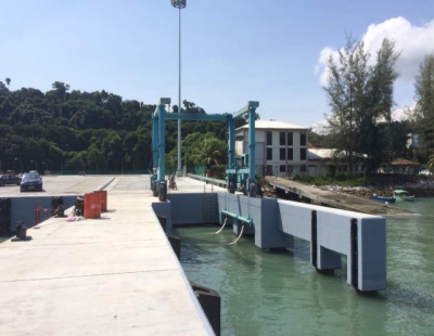 Our travel lift & travel lift dock #2