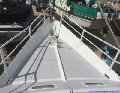 Completed painting job of the deck #1