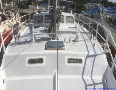 Completed painting job of the deck #3