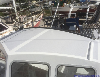 Completed painting job of the deck #4
