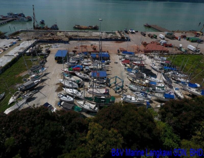 Top view of our yard. (Dock is under construction but currently completed) #2