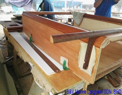 Carpter building a tv cabinet #1